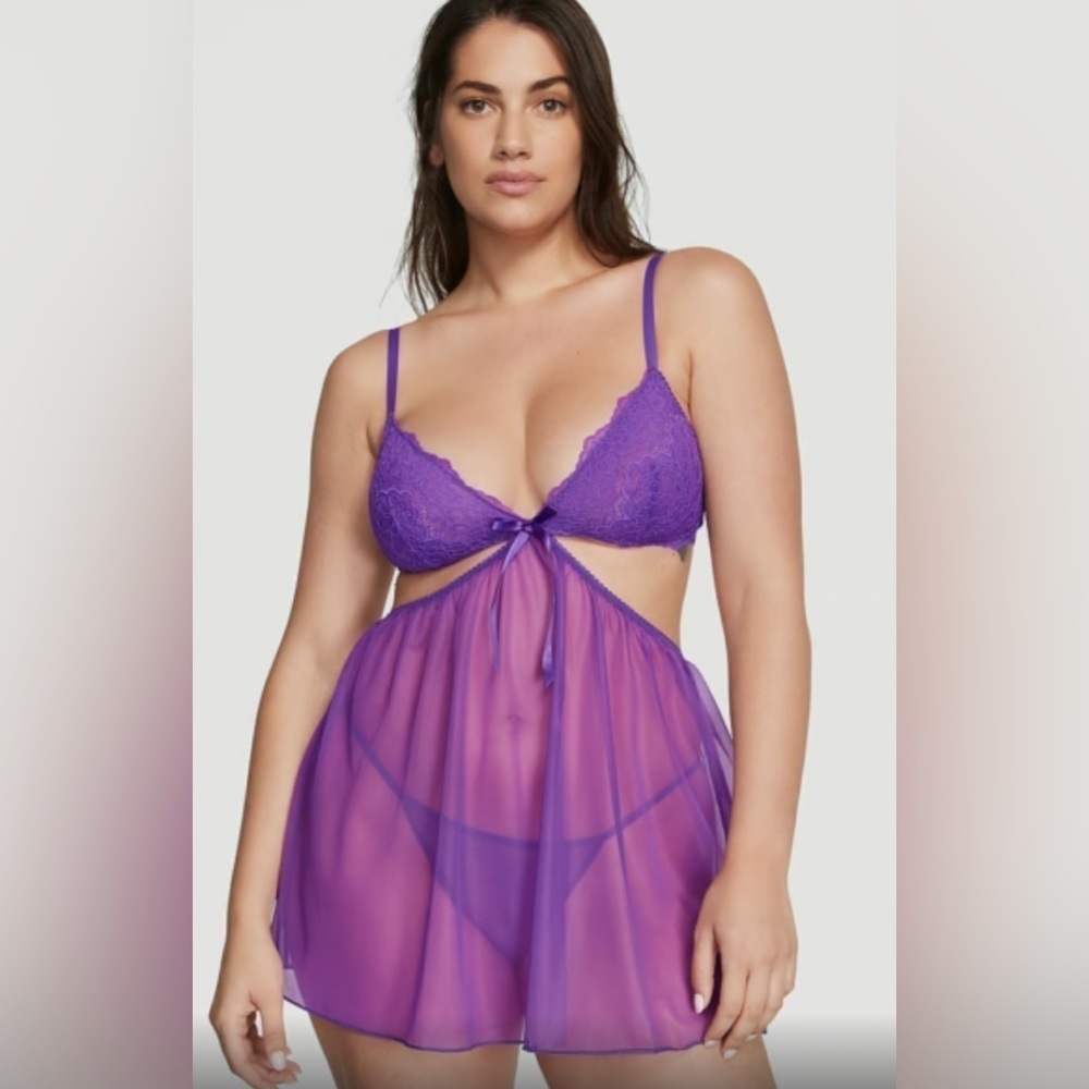 Victoria’s Secret Very Sexy Lace Mesh Babydoll size M